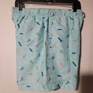 Men’s Boardies Palm Graphic Swim Trunks Swim Shorts Size Large